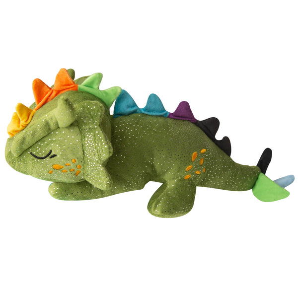 Snugarooz Drowsy Dragon Green Crinkle & Squeak Dog Toy (14")