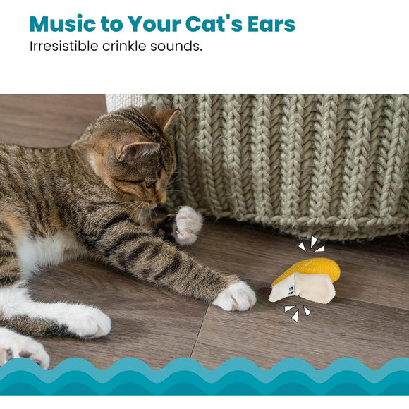 Catstages Banana Cat Dental Chew Toy with Catnip