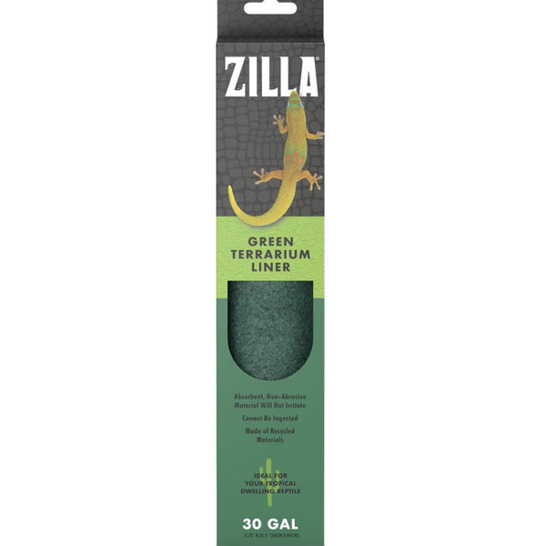 Zilla Reptile Terrarium Bedding Substrate Floor Liner- Green