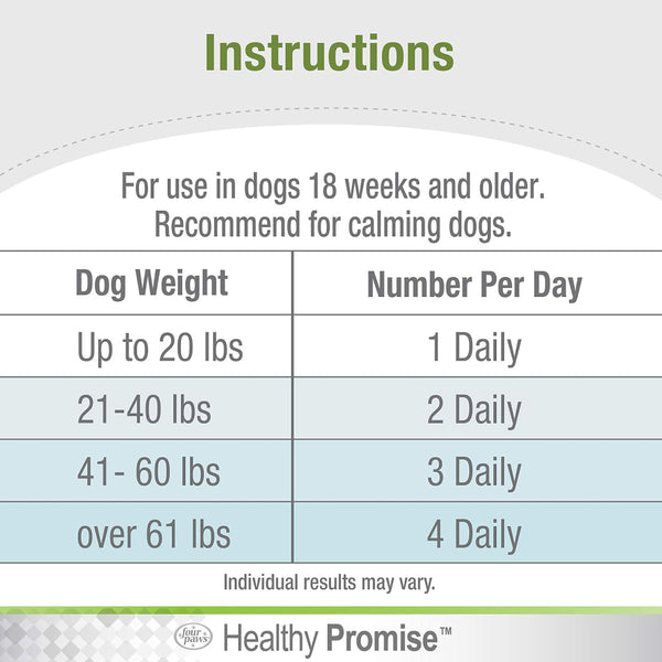 Four Paws Healthy Promise Calming Chews for Dogs (90 ct)