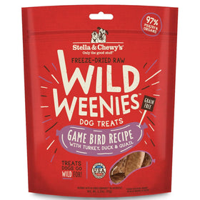 Stella & Chewy's Game Bird Wild Weenies Freeze-Dried Raw Dog Treats (3.25 oz)