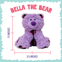 Snugarooz Bella the Bear Tough & Durable Soft Squeaky for Chewers Dog Toy- (11")