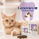 Groovies Salmon Flavor Dental Treats for Cats (7.05 oz)