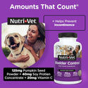 Nutri-Vet Bladder Control Supplement for Dogs to Help Prevent Incontinence (90 chewable tablets)