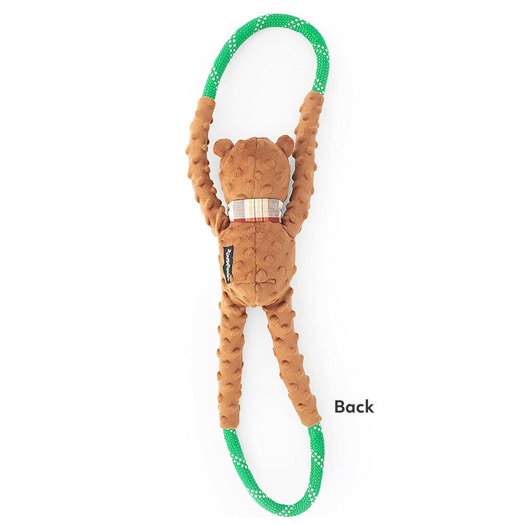 Zippy Paws Charity RopeTugz Bear Pull Toy For Dog (Large)