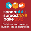 Fruitables Spoonable Spreadables Creamy Real Apple & Pumpkin Treats For Dogs (7 oz)