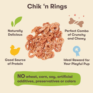 Pet 'n Shape Chik 'n Rings Jerky Treats For Dogs (2 lb)