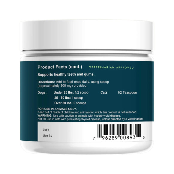 Animal Essentials SeaDent Anti-Plaque Powder for Dogs (2.5 oz)