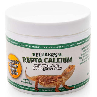 Fluker's Calcium with Vitamin D3 Supplement For Reptiles (4 oz)