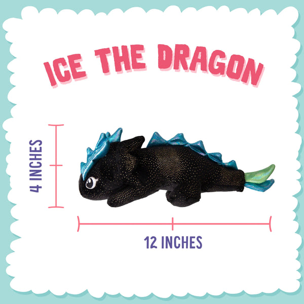 Snugarooz Ice the Dragon Plush Dog Toy