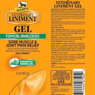 This gel liniment relieves the pain and swelling of joints and muscles due to minor injuries, over exertion and arthritis. 