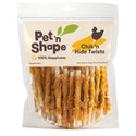 Pet 'n Shape Chik 'n Hide Twists Chicken Wrapped Rawhide Treats For Dogs