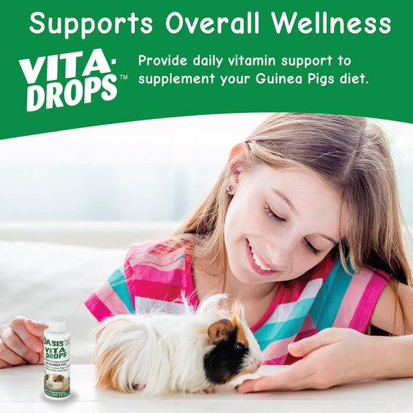 Oasis Vita-Drops High Potency Daily Vitamins for Guinea Pigs (2 oz)