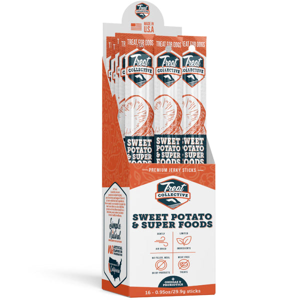 Treat Collective Sweet Potato & Superfoods Dog Jerky Sticks (16 pack)