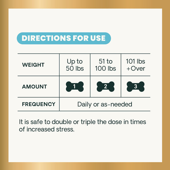 Long Lasting Calm & Confident Chews for Dogs