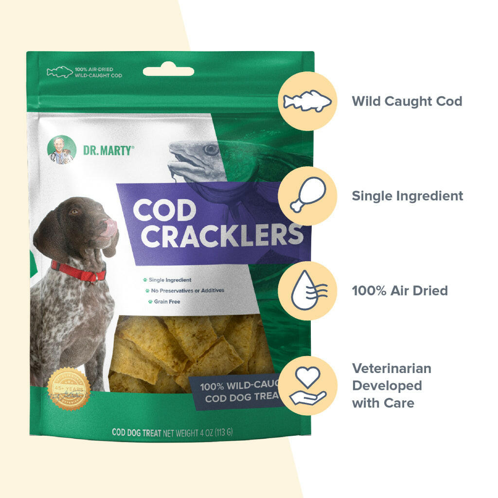 Dr Marty Cod Cracklers Freeze Dried Cod Dog Treats