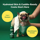 Earth Rated 3-in-1 Short Coat White Tea & Basil Shampoo & Conditioner for Dogs (16 oz)