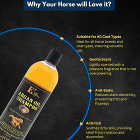 E3 Argan Oil Shampoo for Horses (32 oz)