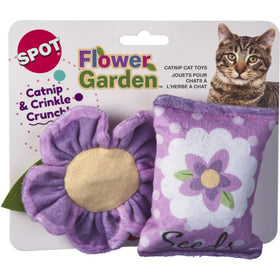 Spot Flower Garden Crinkly Catnip Cat Toys (2 pack)