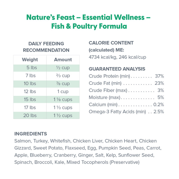 Dr. Marty Nature's Feast Essential Wellness Fish & Poultry Freeze Dried Raw Cat Food (5.5 oz)