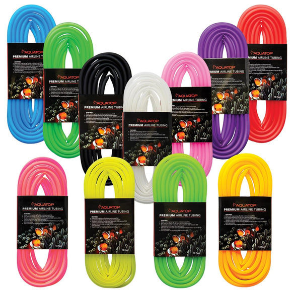 Aquatop Premium Airline Tubing 1/8" Inside Diameter -13ft *Multi Color Options
