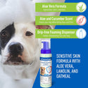 Adams Plus Flea & Tick Foaming Shampoo & Wash for Dogs & Puppies (10 oz)