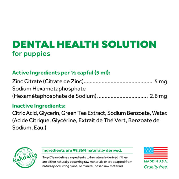 TropiClean Fresh Breath Dental Health Solution for Puppies (16 -oz)