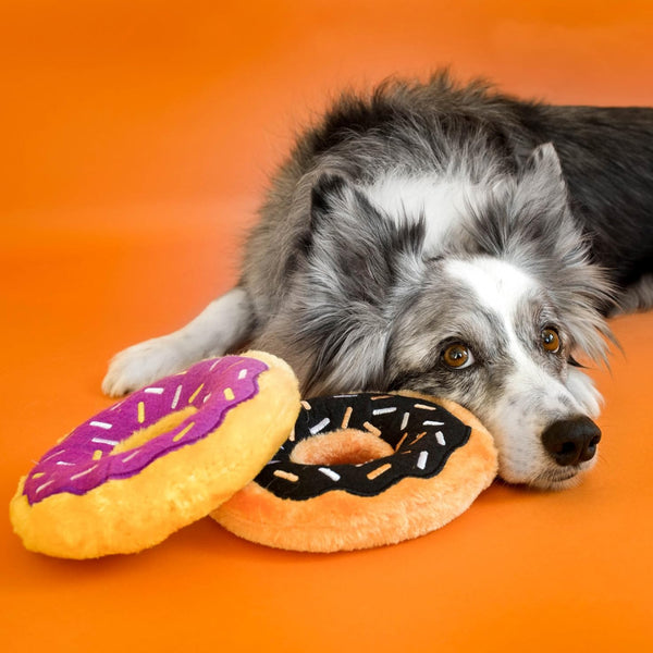 Zippypaws Donutz Pumpkin Spice Squeker Plush Toy For Dogs