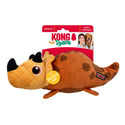 KONG Dynos Roars Squeaky Plush Toy For Dogs -Orange (Medium/Large)