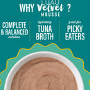Tiki Cat Velvet Mousse Tuna & Chicken Grain Free Food For Cats (2.8 oz x 12 pouches)