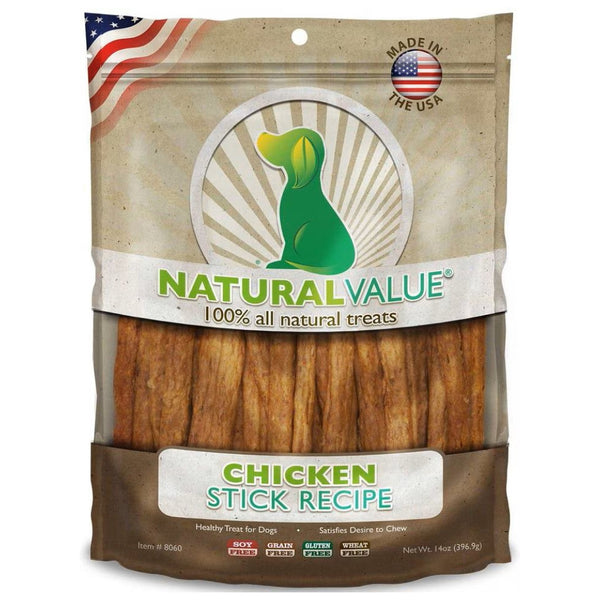 Loving Pets Natural Value Chicken Sticks Dog Jerky Treats (14 oz)