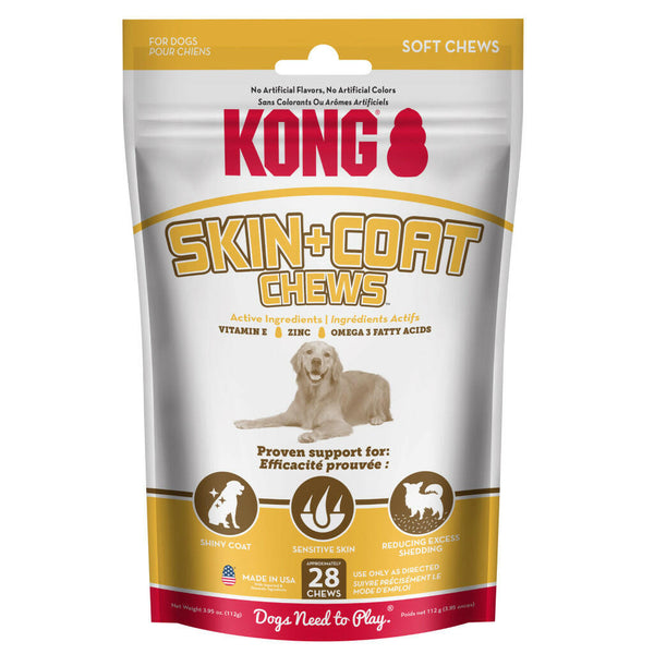 Kong Skin & Coat Chews for Dogs (28 chews)