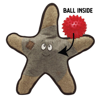 Snugarooz Sophie the Starfish Spikey Ball Grey Dog Toy (21")