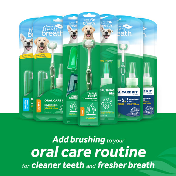 TropiClean Fresh Breath Dental & Oral Care Brushing Gel for Pets -2oz