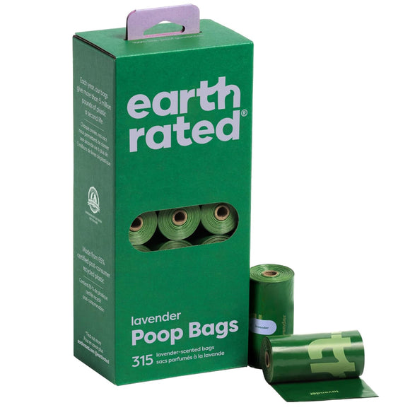 Earth Rated Dog Poop Bags Refill Rolls- Lavender Scented