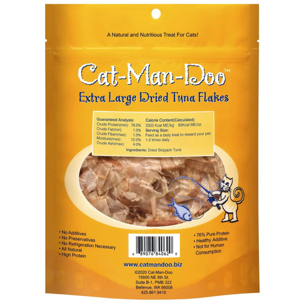 Cat-Man-Doo Extra Large Bonito Flakes Treats For Cats & Dogs