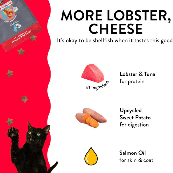 Shameless Pets More Lobster Cheese Crunchy Treats For Cats (2.5 oz)