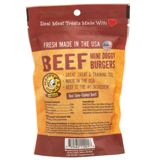 Happy Howies 2-inch Beef Burgers Bakers Treats for Dogs -Dozen (13 count)