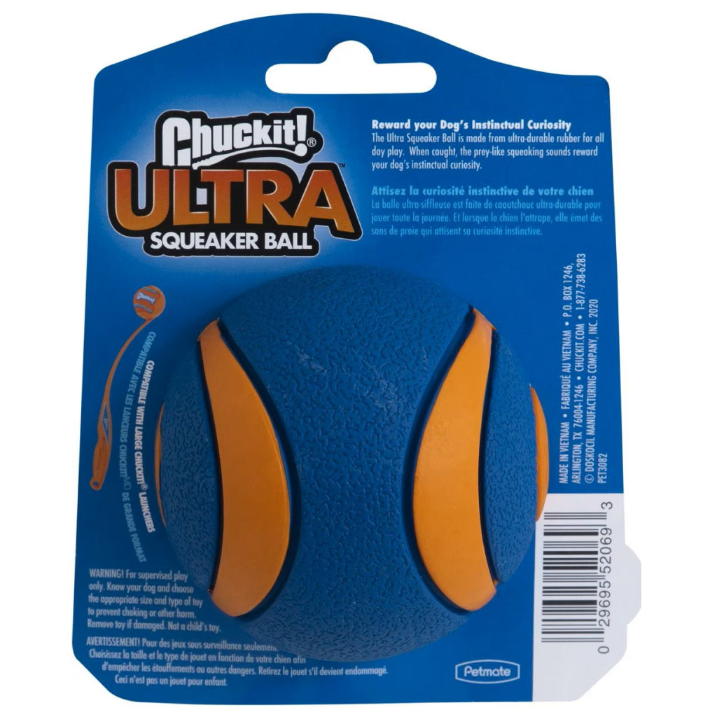 Chuckit! Ultra Squeaker Ball Toy For Dogs- Large