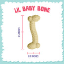 Snugarooz Lil Baby Bone Dog Chew Toy- Blue (4.25")