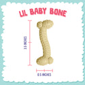 Snugarooz Lil Baby Bone Dog Chew Toy- Blue (4.25")