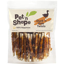 Pet 'n Shape Duck'n Hide Twists Duck Wrapped Rawhide Treats For Dogs