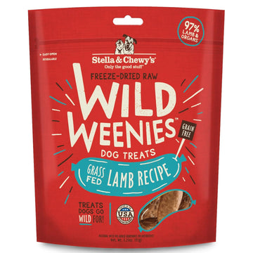 Stella & Chewy's Lamb Wild Weenies Freeze-Dried Raw Dog Treats (3.25 oz)