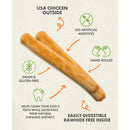 Canine Naturals Raw-Hide Free Chicken Recipe Rolls Dog Treats