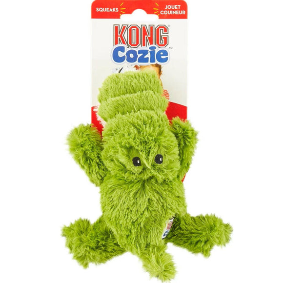 Kong Cozie Ali Alligator Squeaky Plush Toy For Dogs (Small Size)