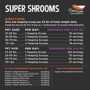 Super Snouts Super Shrooms 7 Organic Medicinal Mushroom Immune Health Supplement for Dogs & Cats