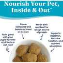 This meal topper can also be used as dog food made with real beef. 