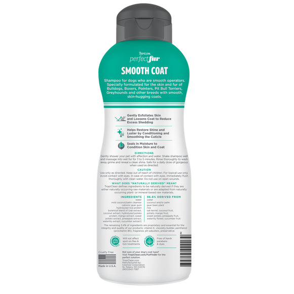 TropiClean PerfectFur Smooth Coat Shampoo for Dogs (16 oz)