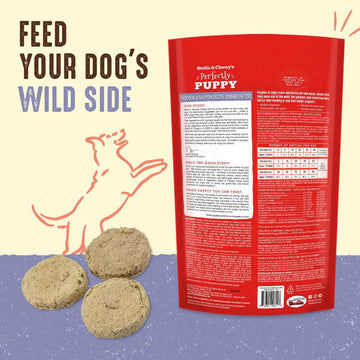 Stella & Chewy's Perfectly Puppy Chicken & Salmon Dinner Patties Freeze-Dried Raw Food (5.5 oz)