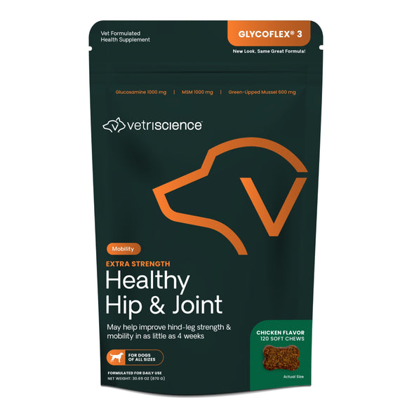 Extra Strength Healthy Hip & Joint Chews for Dogs Chicken Flavor